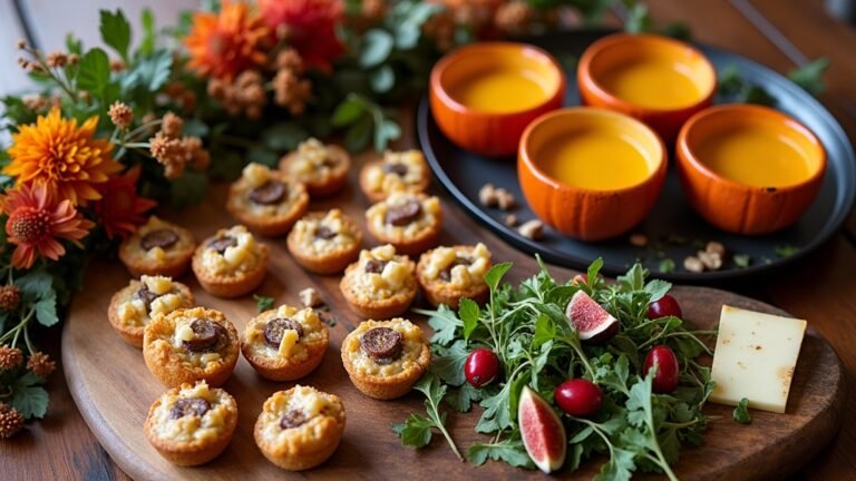 autumn wedding reception menu