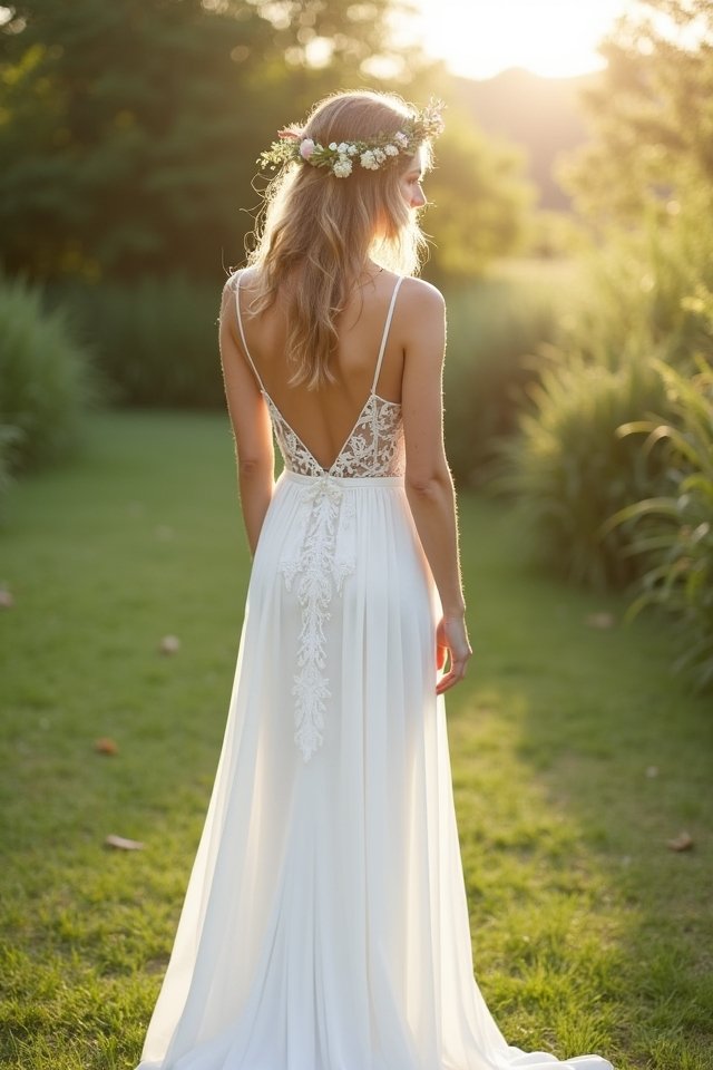 backless spaghetti strap elegance