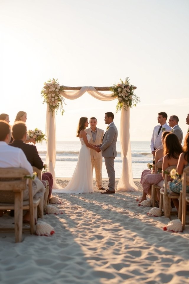 beach bonfire intimate gathering