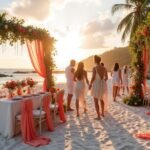 beach wedding color combinations
