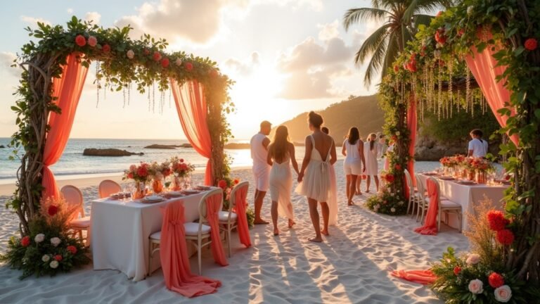 beach wedding color combinations