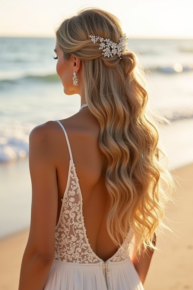 beachy hairstyles with accessories