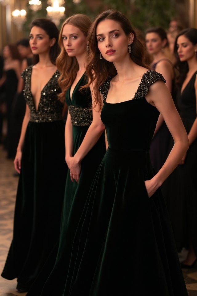 beaded cap sleeve gown