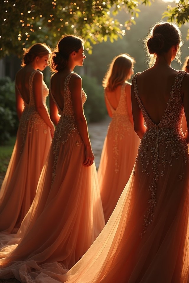 beaded evening dresses shine