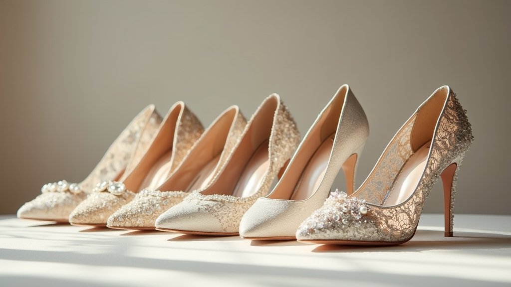 beautiful bridal fancy heels