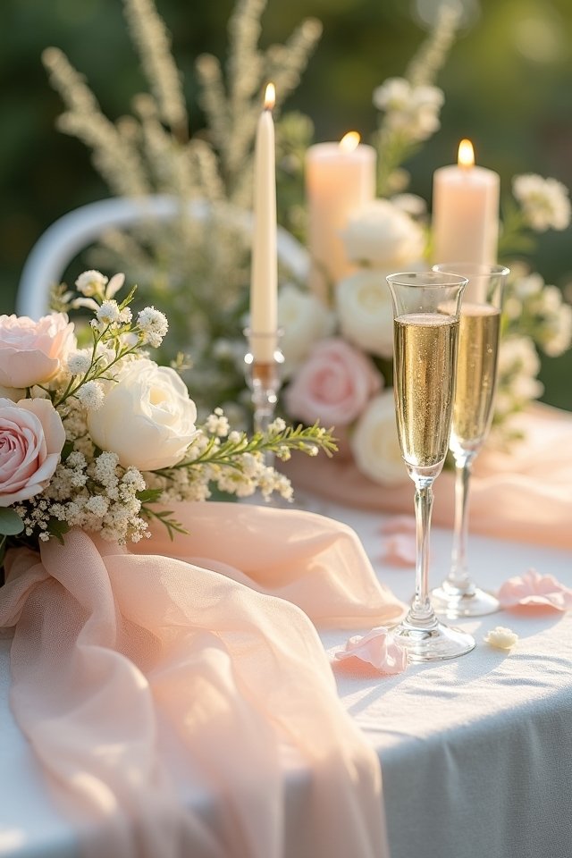 blush and cream wedding elegance