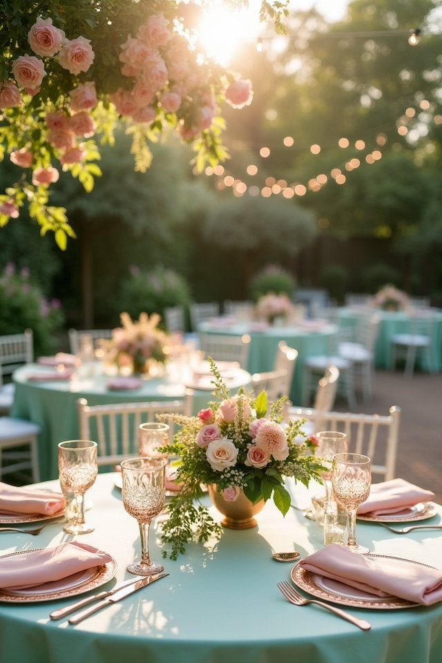 blush and mint wedding elegance