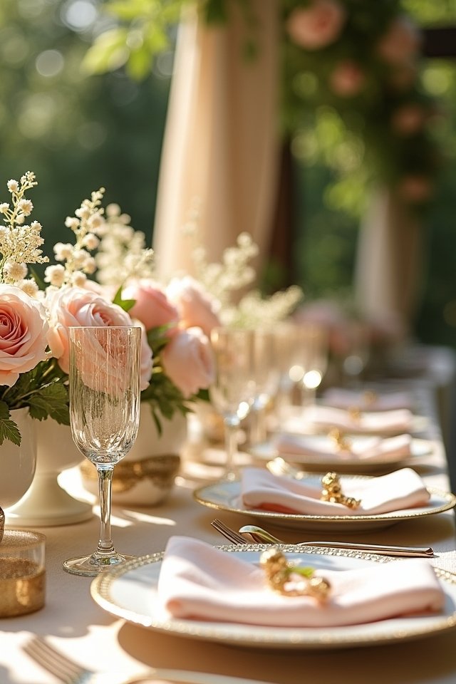 blush elegance with gold