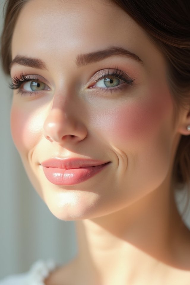 blush ombre glowing cheeks