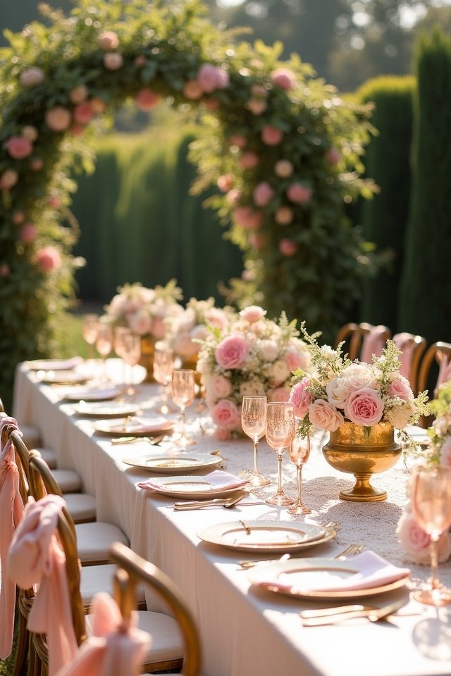 blush pink and gold elegance