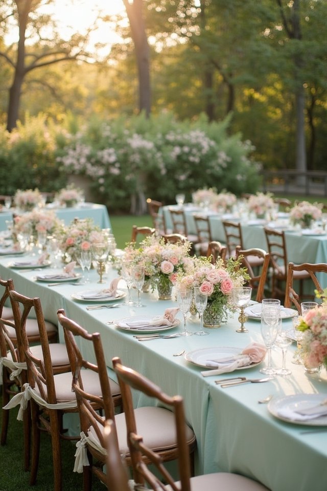 blush pink and mint elegance