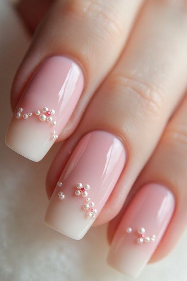 blush pink ombre elegance