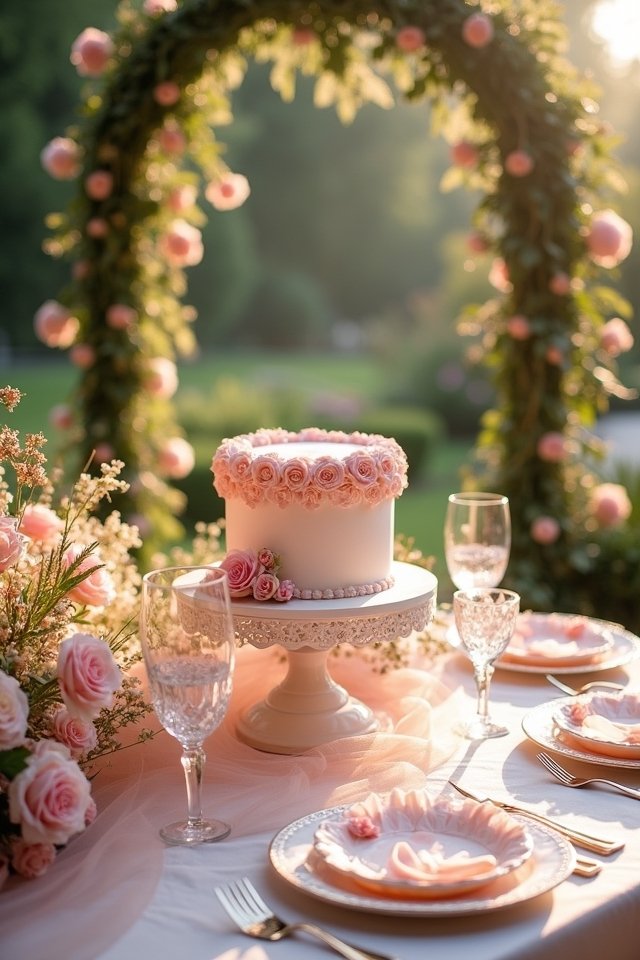 blush pink summer wedding