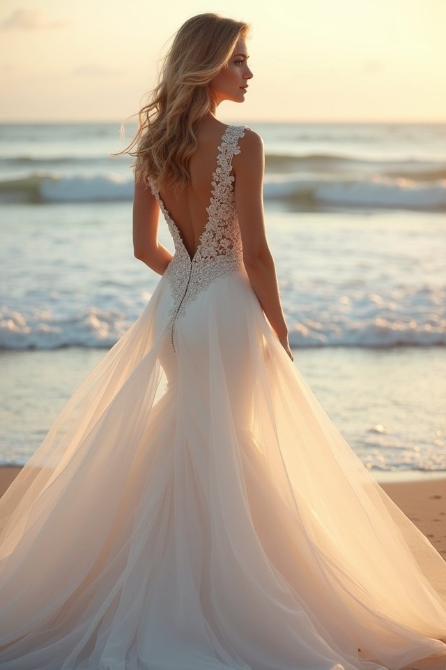 boat neck bridal elegance