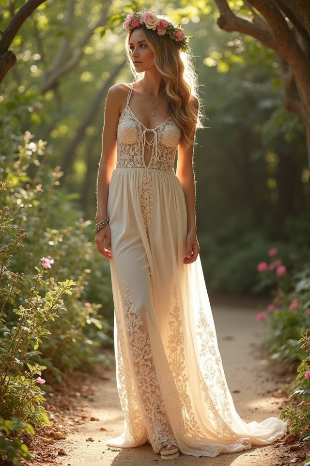 bohemian chic wedding jumpsuit