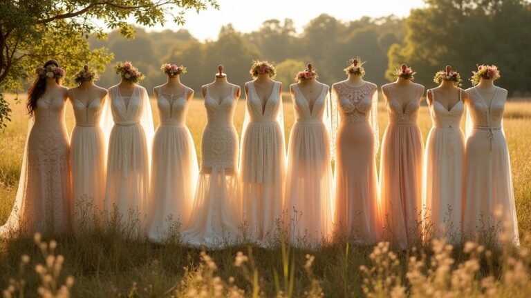 bohemian country wedding dresses