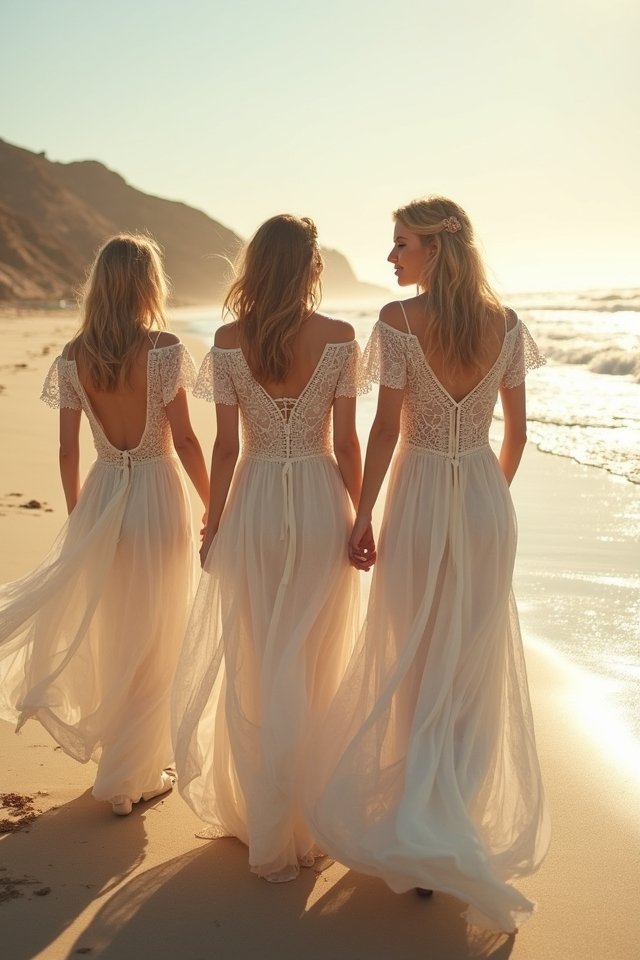 bohemian crochet beach wedding