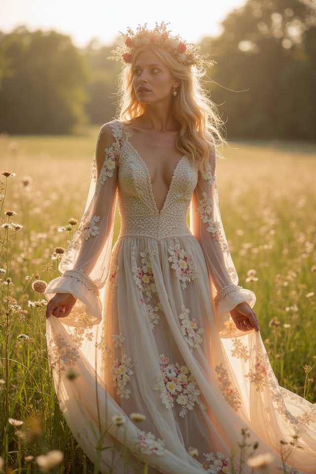 bohemian floral print dress