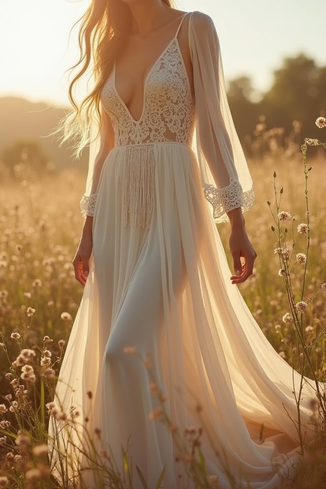 bohemian fringe wedding accents