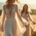 bohemian inspired ethereal dresses