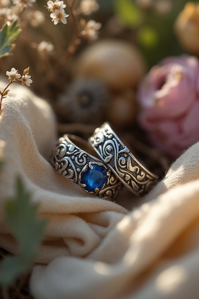 bohemian inspired marriage ring designs