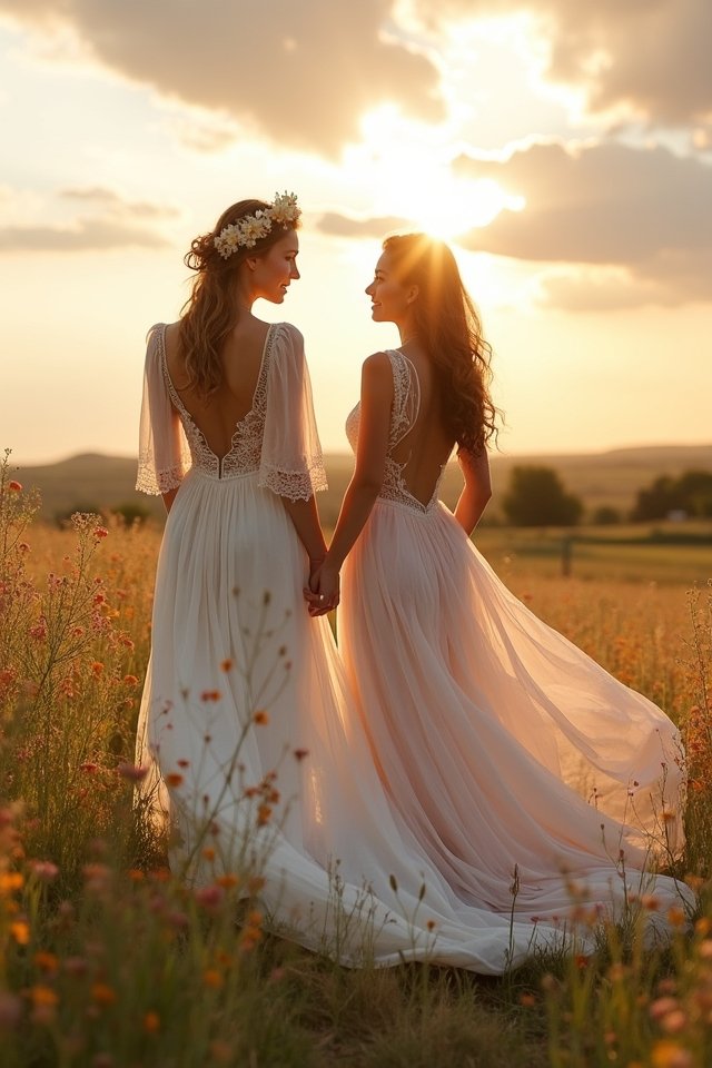 bohemian lace wedding style