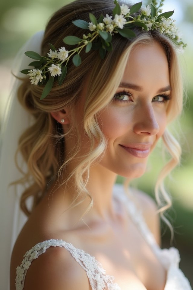 bohemian soft curls flowers