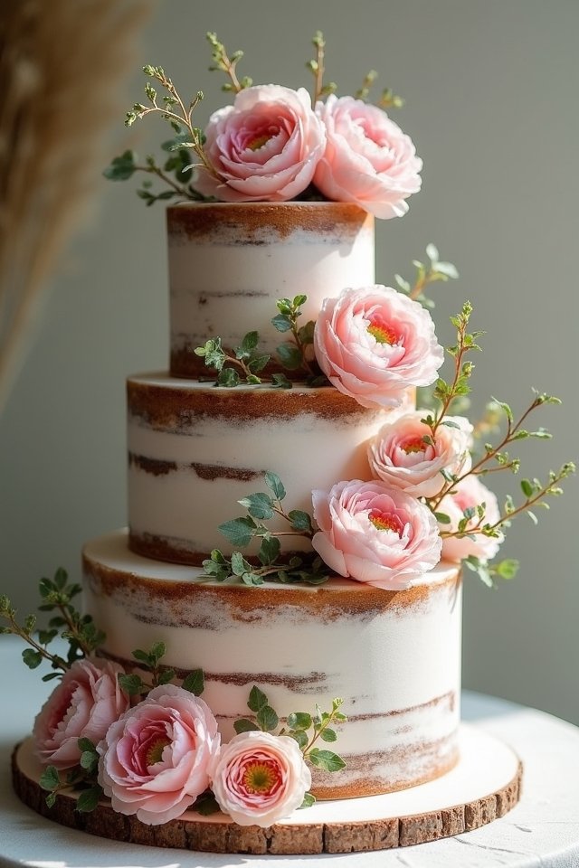bohemian wedding cake design
