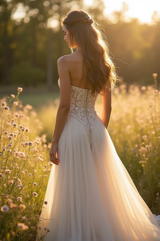 bohemian wedding gown bliss