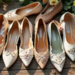 boho bridal wedding shoes