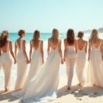 boho bride beach dresses