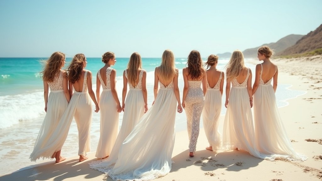 boho bride beach dresses
