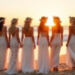 boho chic beach wedding dresses