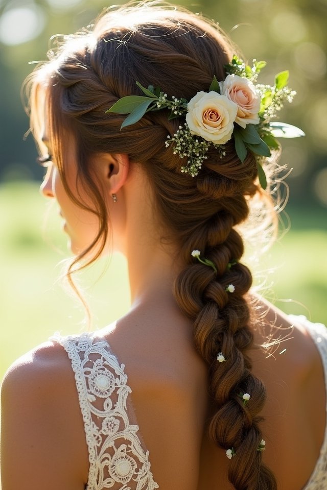 boho chic wedding hairstyle