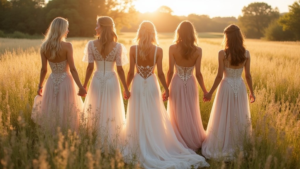 boho corset wedding styles