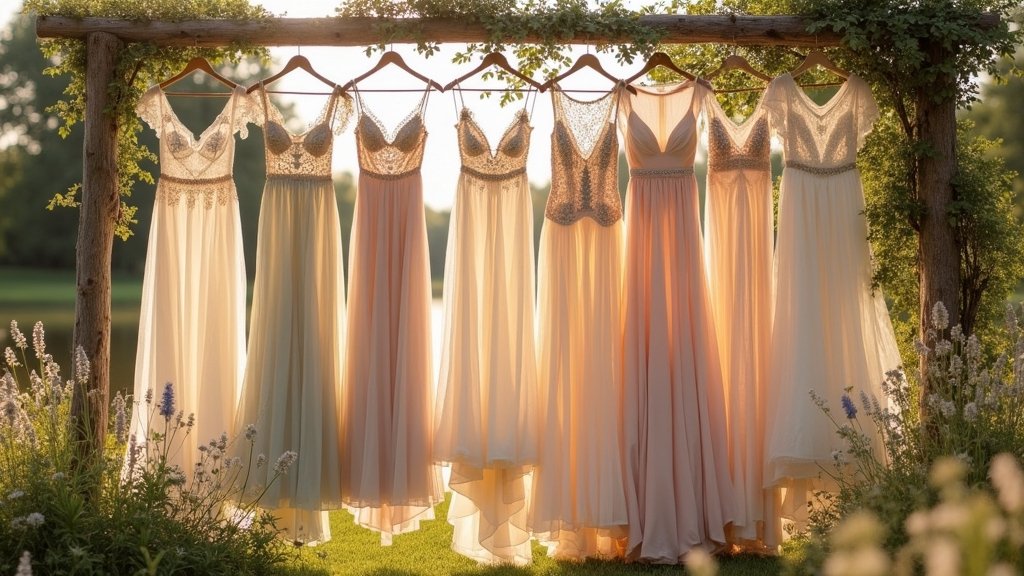 boho inspired elegant wedding dresses