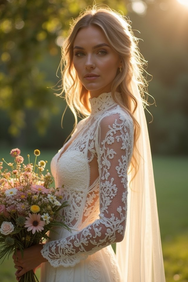 boho lace wedding elegance
