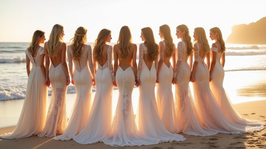 boho mermaid wedding dresses