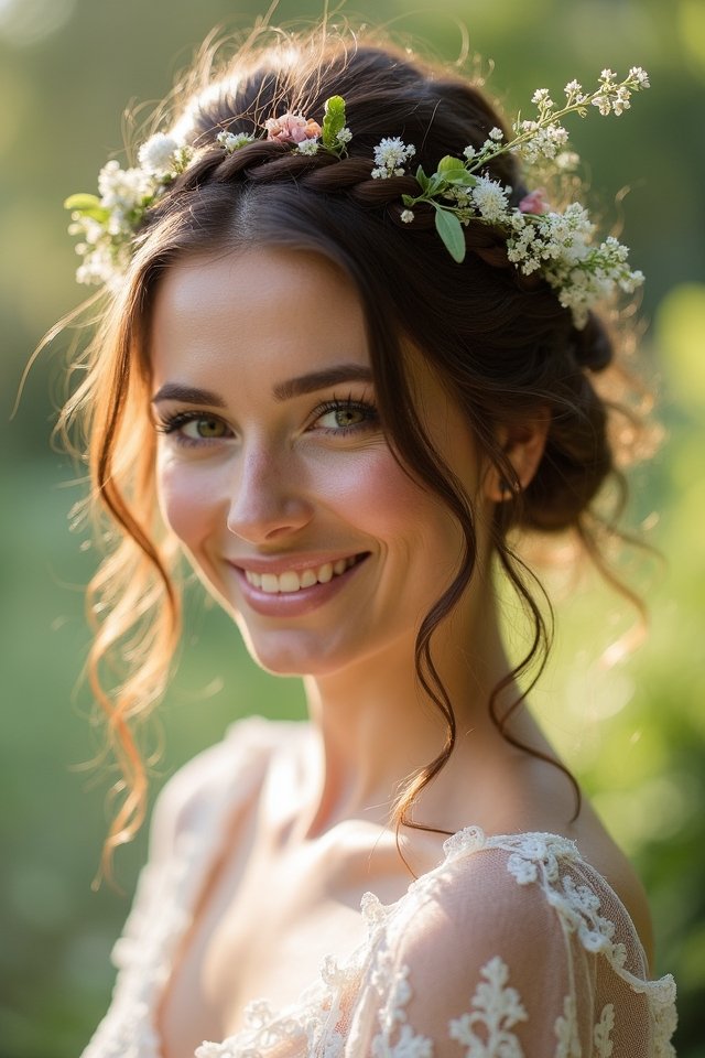 boho messy updo elegance