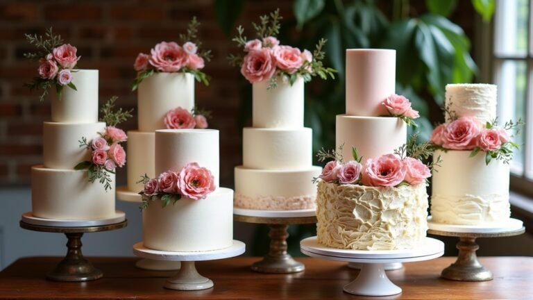 boho rustic wedding cakes