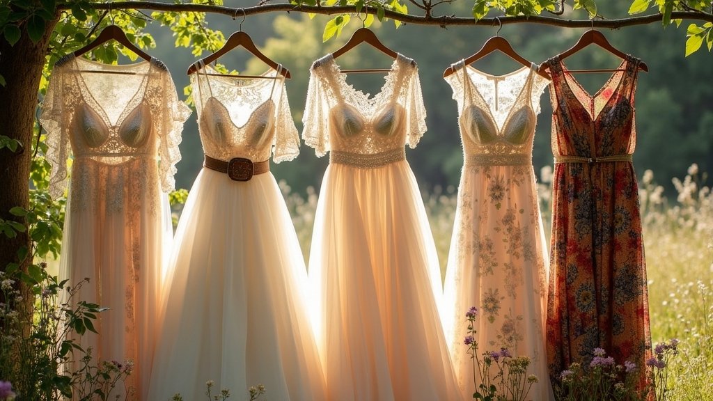 boho wedding dress inspiration