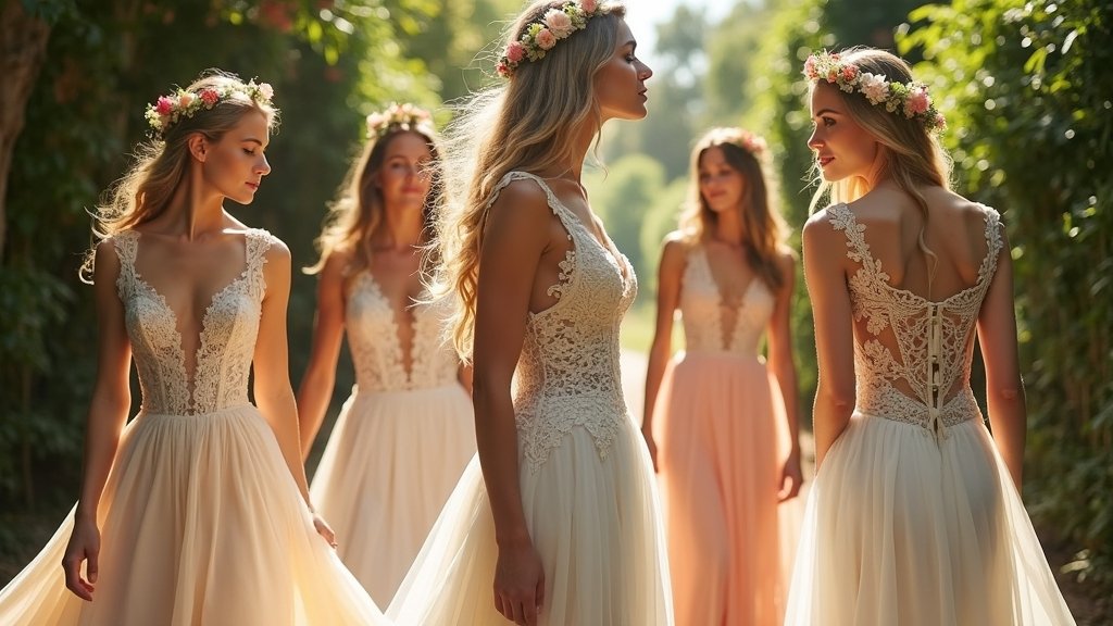 boho wedding dresses corset