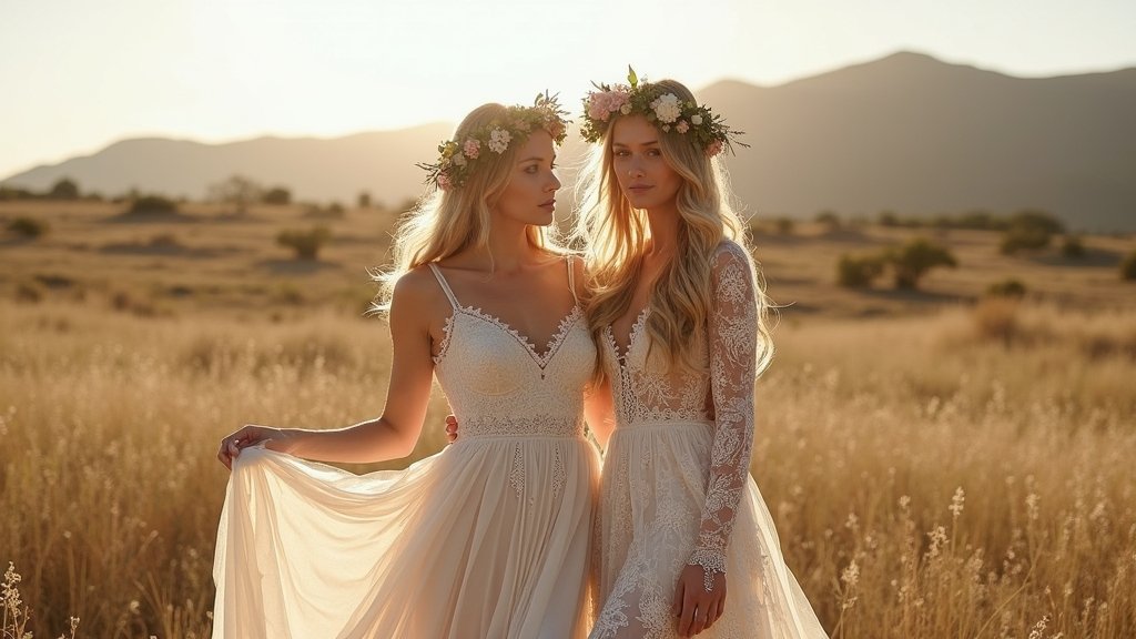 boho western wedding dresses