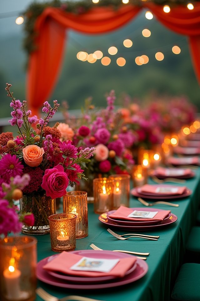 bold and vibrant wedding palettes