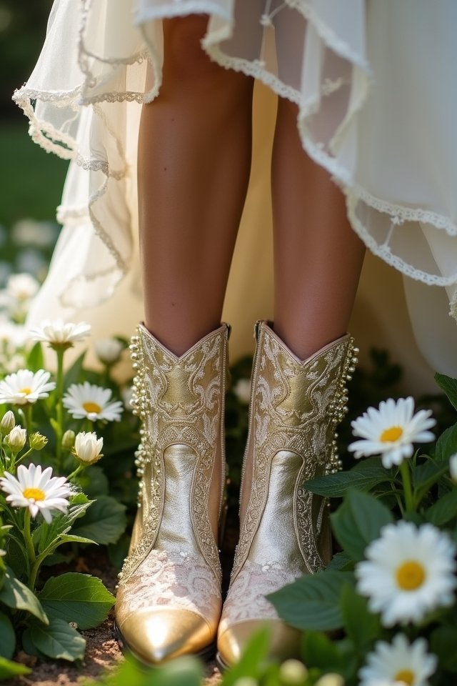 bold boots for weddings