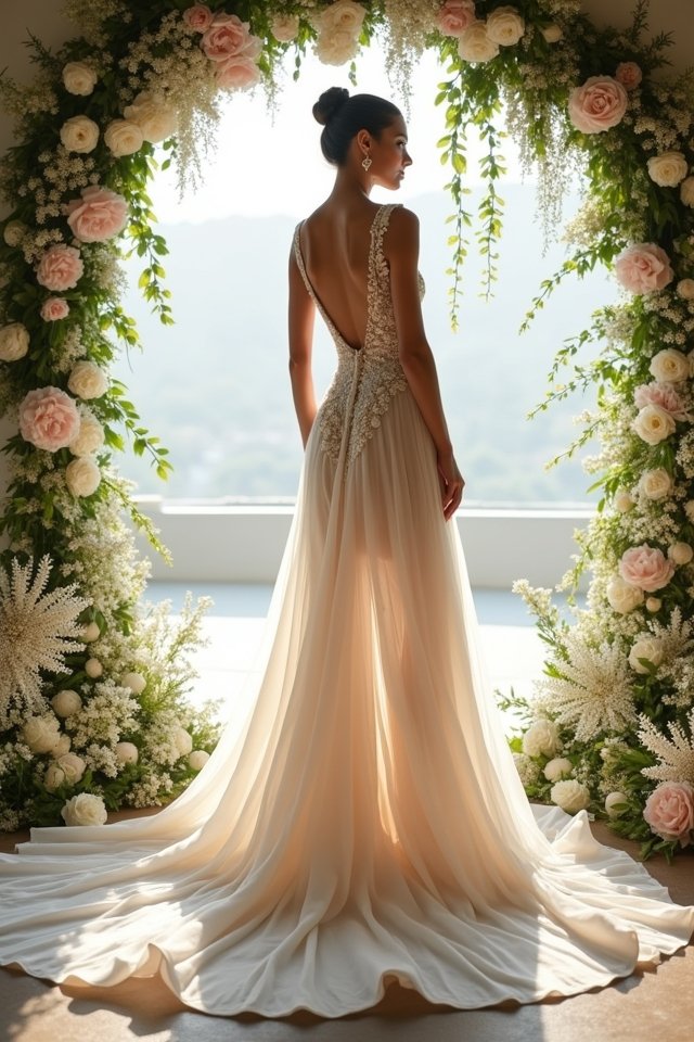 bold bridal jumpsuit elegance