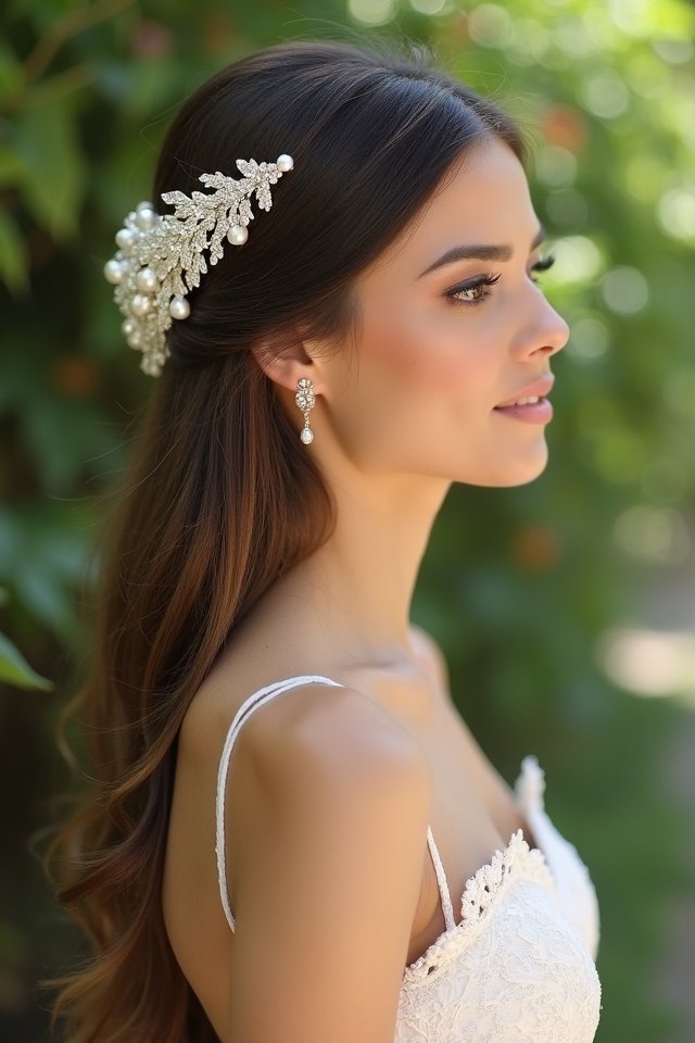 bold clips sleek hair