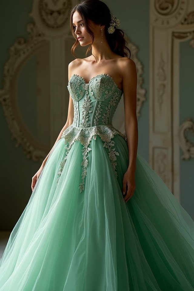 bold color contrast corset