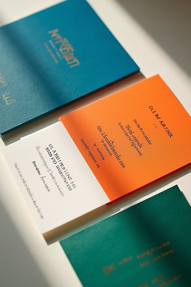 bold colorful eye catching invitations