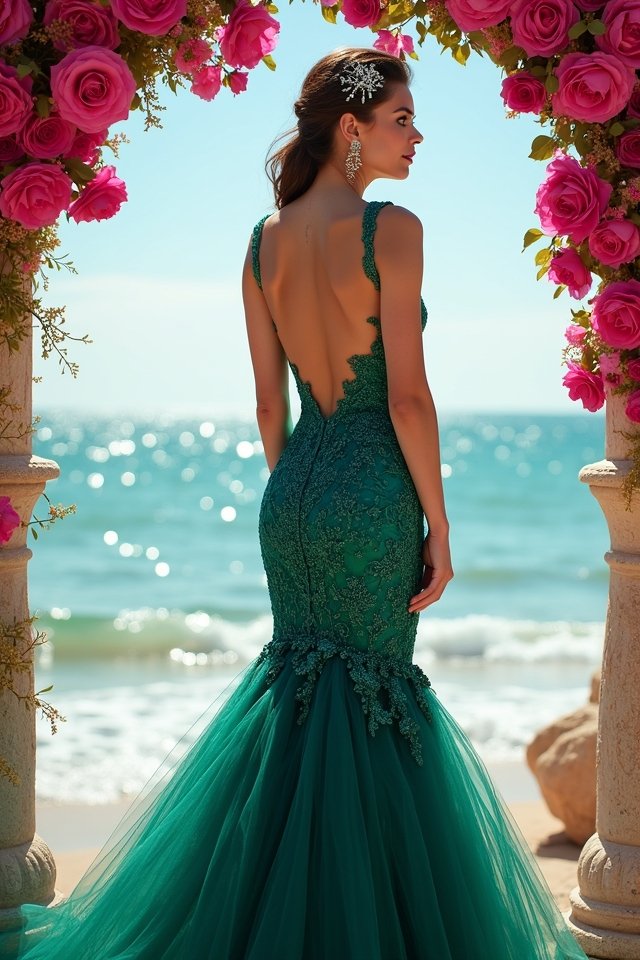 bold colorful wedding dresses